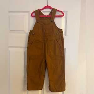SOLD Carhartt Brown Overalls Classic Workwear Design